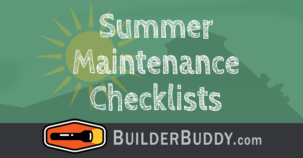 summer maintenance checklists
