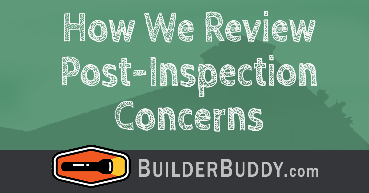 how we review post inspection concerns